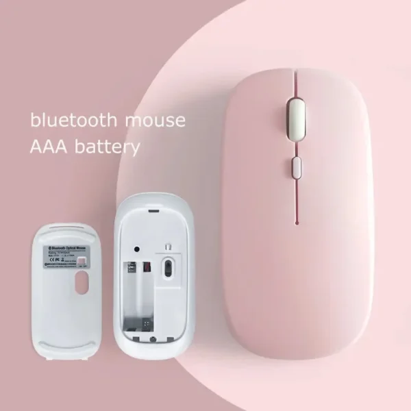 Bluetooth-compatible Mouse Wireless Mouse Silent Computer Mice Portable Working Gaming Mouse for Laptop iPad Air Pro Tablet PC - Image 2