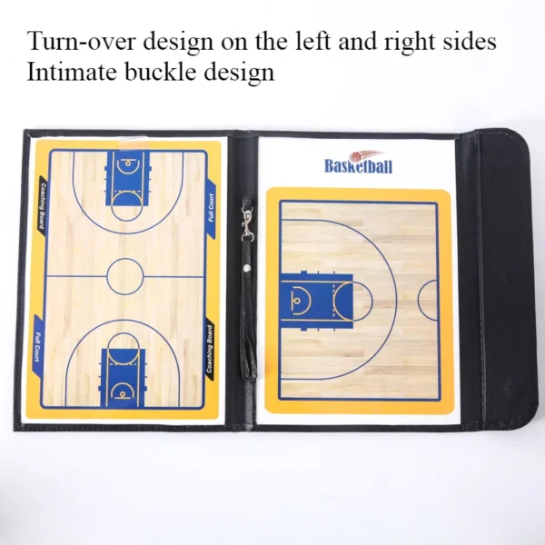Folding Tactical Basketball Coach Board Magnetic Basketball Tactical Board Portable Competition Game Training Magnet Clipboard - Image 3