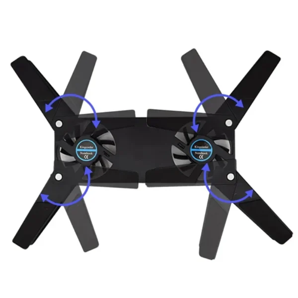 New Laptop Cooling Pad Laptop Cooler USB Powered Cooling Pad Bracket 2 Fans for Laptop Universal 7 15" 1 Laptop Stand - Image 5