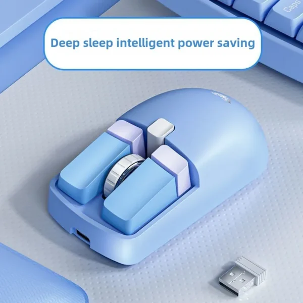 AULA SC320 Wireless Mouse 2.4G Dual-mode Bluetooth Charging Cute Girl for PC Laptop Ipad Office Esports Boy Gift - Image 4