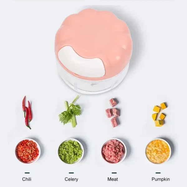 Manual Garlic Press Multi-function Garlic Grinding Chopper Food Vegetables Cutter Meat Grinders Kitchen Gadgets Masher Tools - Image 3