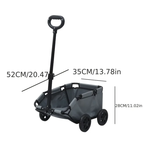 Pet Vehicle Foldable Small Pet Stroller 4 Wheels Travel Cat Cart Rolling Cat Carrier Dog Carriage Suitable for Kittens Puppies - Image 6