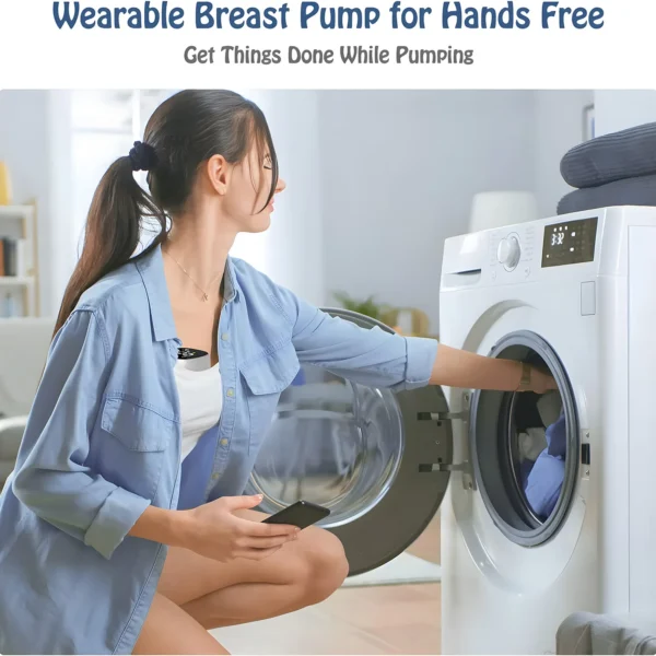 Wearable Breast Pump Electric Painless Double-sided Fully Automatic Integrated Hands-free Breast Collector Breastfeeding - Image 2