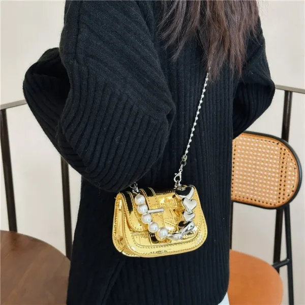 Fashion Child Backpack New Versatile Trendy Girl Bag Mini Cute Pearl Exquisite School Bag Princess Elegant Temperament Handbag - Image 3