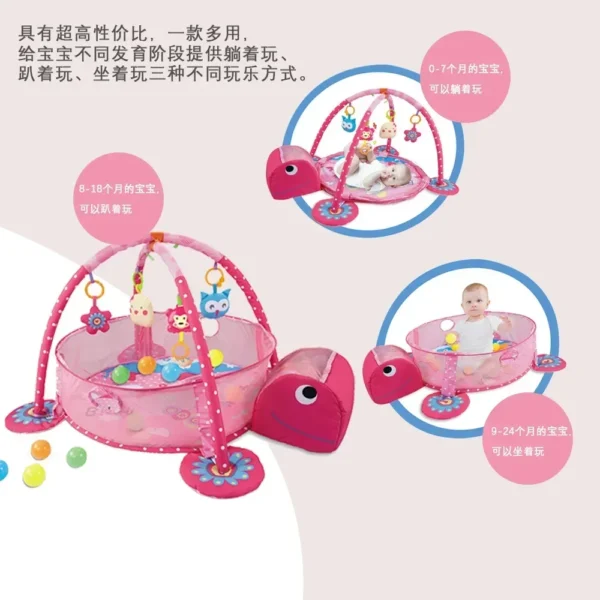 Baby Fitness Frame Multifunctional Educational Mat Fence Crawling Blanket Early Education Activity Game Play Infant Initiate Toy - Image 4